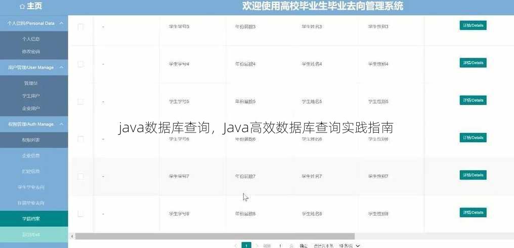 java数据库查询