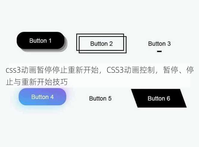 css3动画暂停停止重新开始