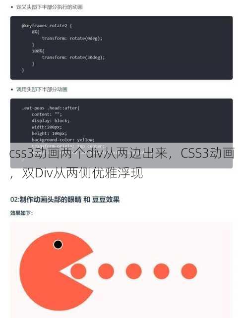css3动画两个div从两边出来