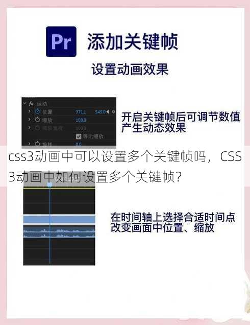 css3动画中可以设置多个关键帧吗