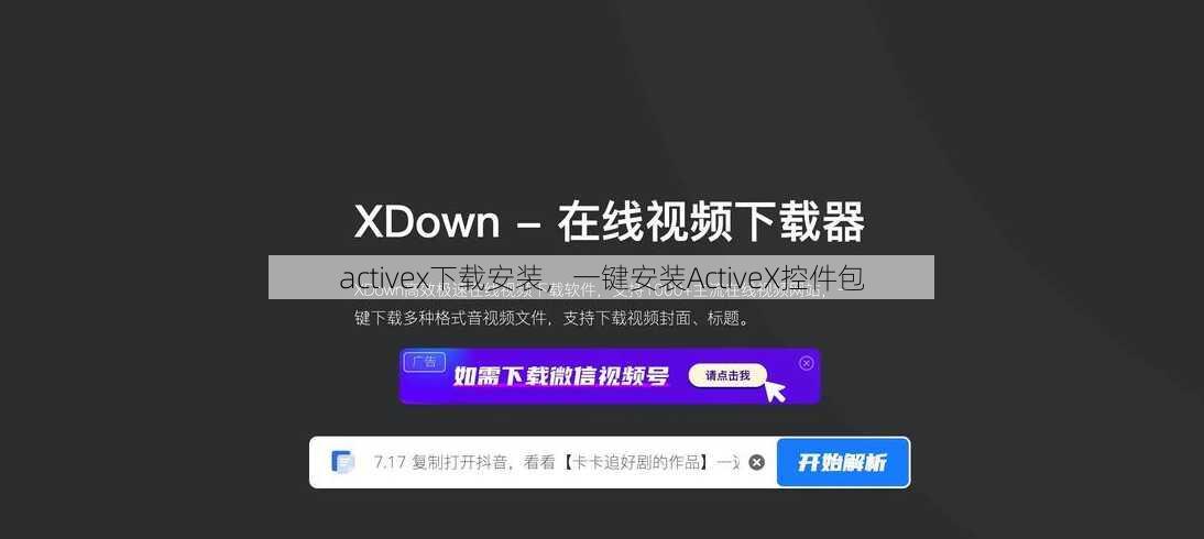 activex下载安装