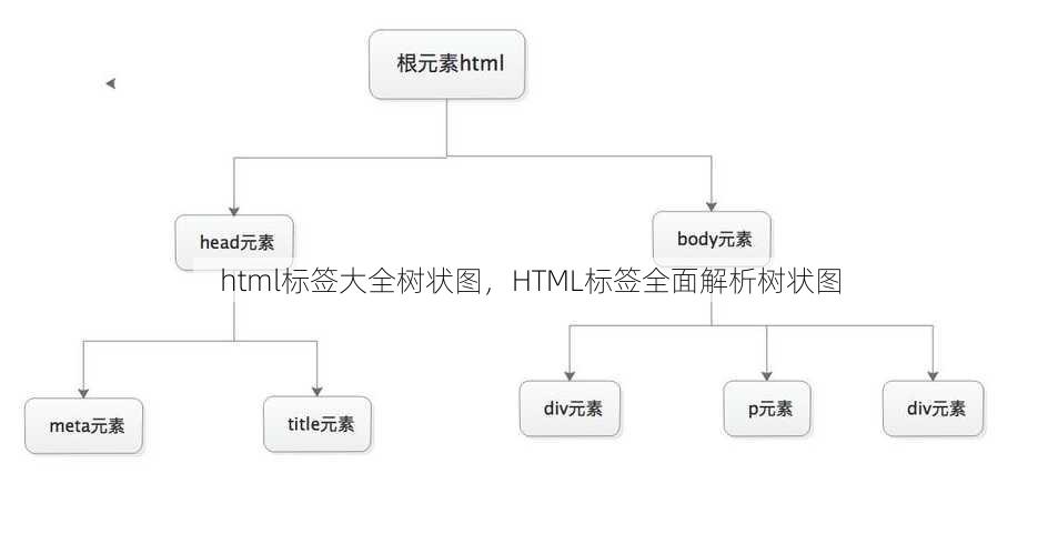 html标签大全树状图