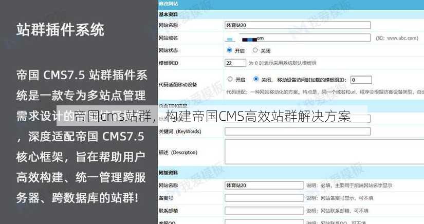 帝国cms站群