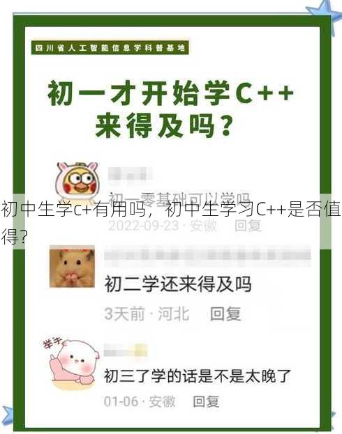 初中生学c+有用吗