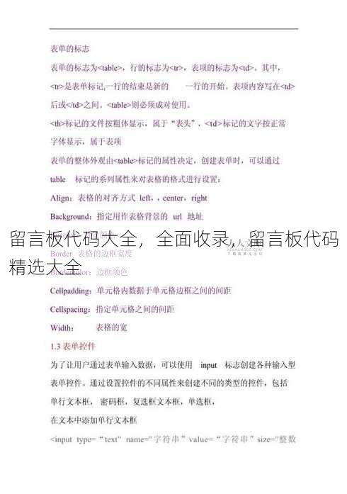 留言板代码大全