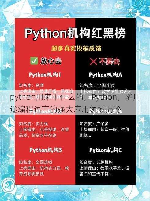 python用来干什么的