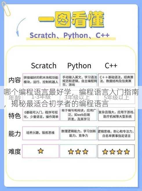 哪个编程语言最好学