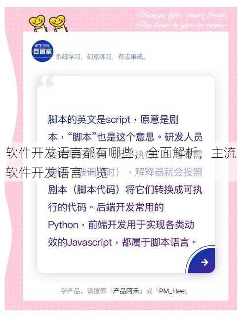 软件开发语言都有哪些
