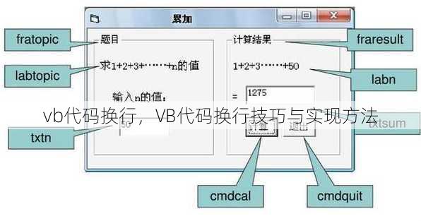 vb代码换行