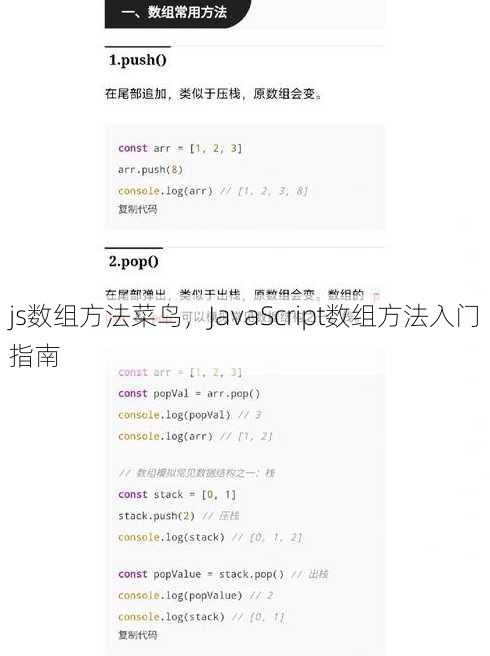 js数组方法菜鸟
