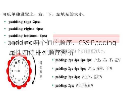 padding四个值的顺序