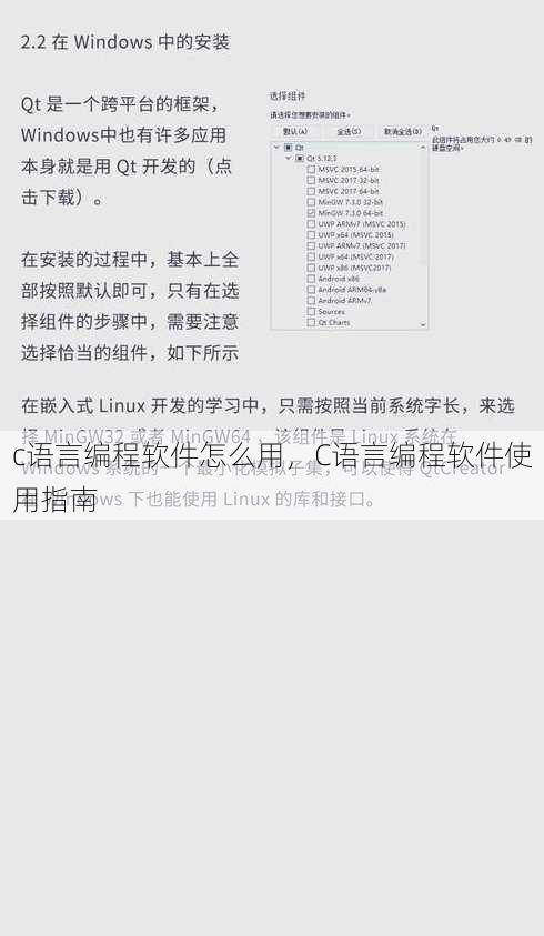 c语言编程软件怎么用