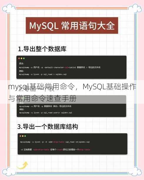 mysql基础常用命令