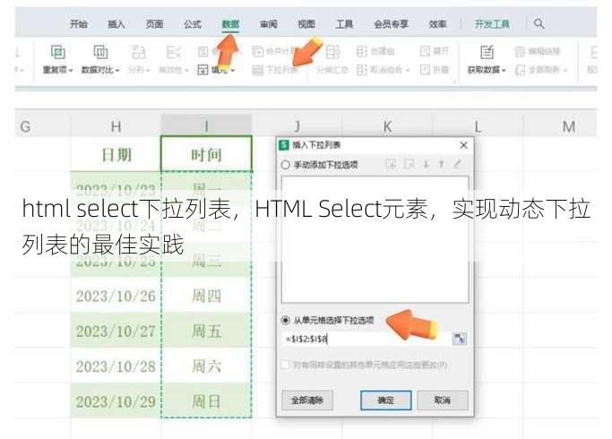 html select下拉列表