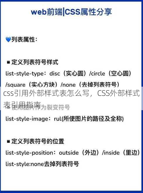 css引用外部样式表怎么写
