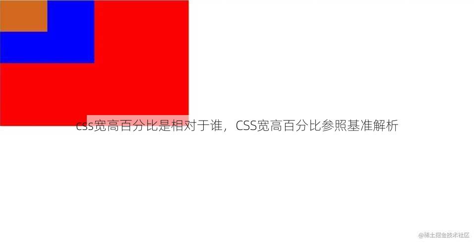 css宽高百分比是相对于谁