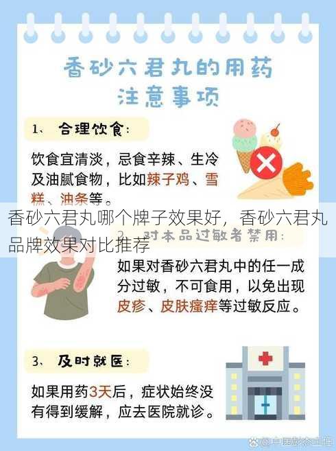 香砂六君丸哪个牌子效果好