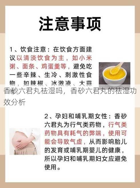 香砂六君丸祛湿吗