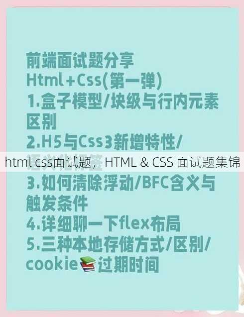 html css面试题