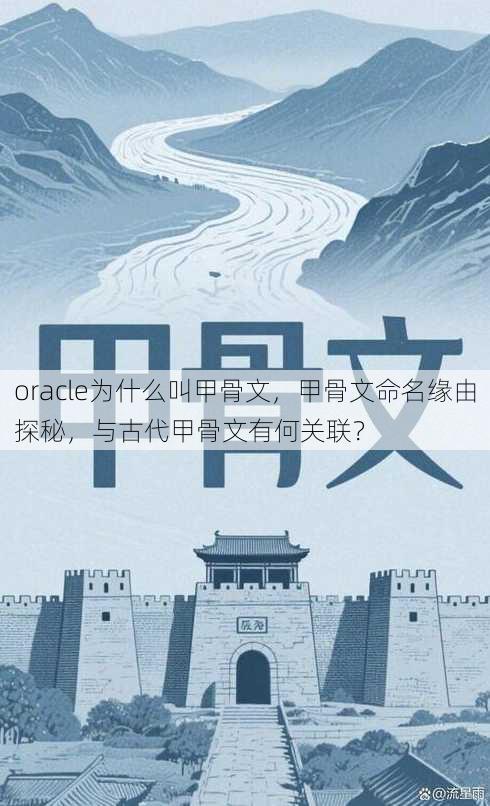 oracle为什么叫甲骨文