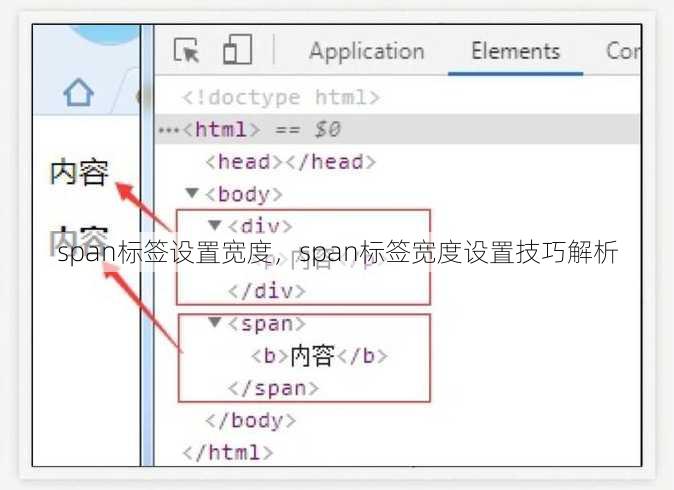 span标签设置宽度
