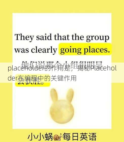 placeholder的作用是