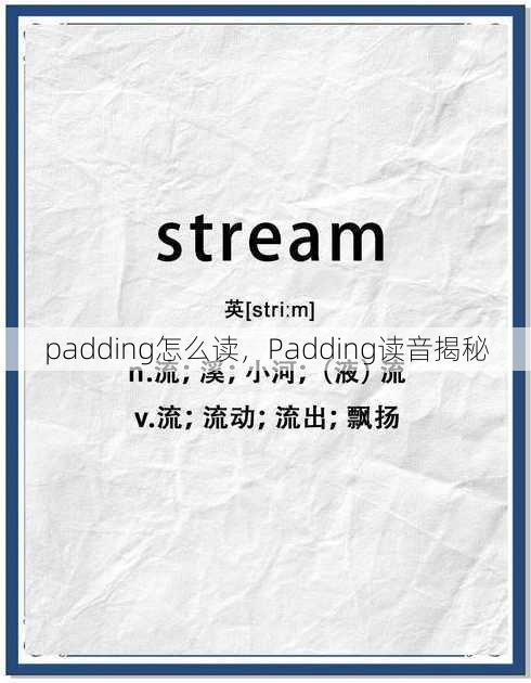 padding怎么读