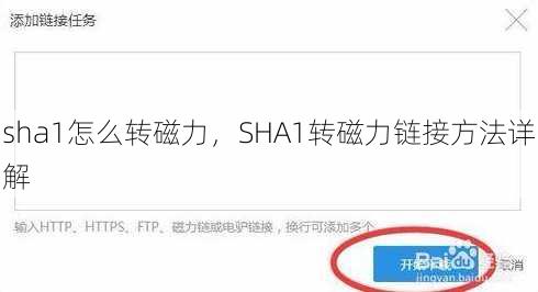 sha1怎么转磁力