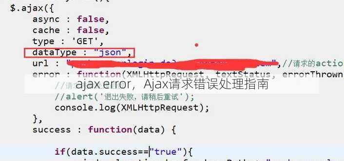 ajax error