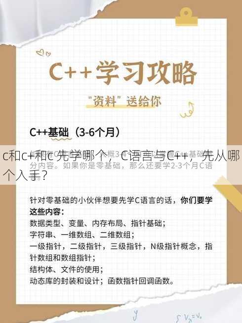 c和c+和c 先学哪个
