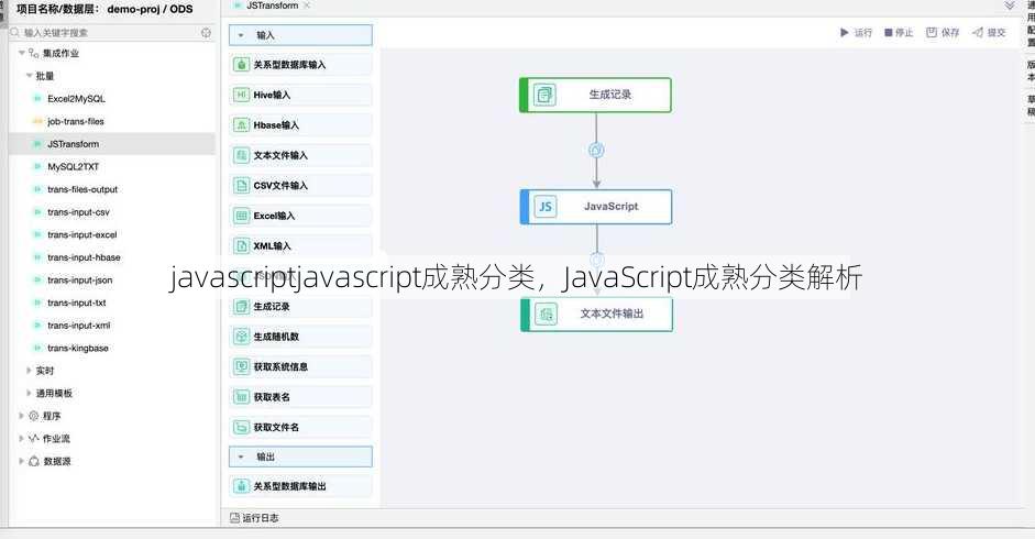 javascriptjavascript成熟分类