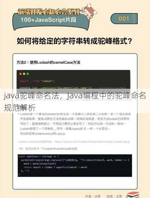 java驼峰命名法