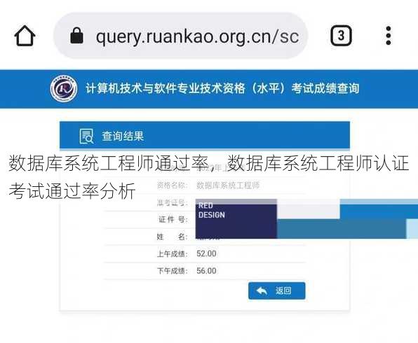 数据库系统工程师通过率