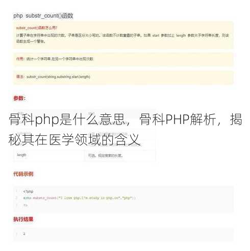 骨科php是什么意思