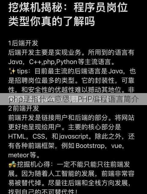 php是指什么意思