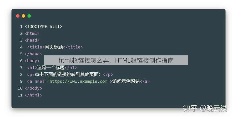 html超链接怎么弄