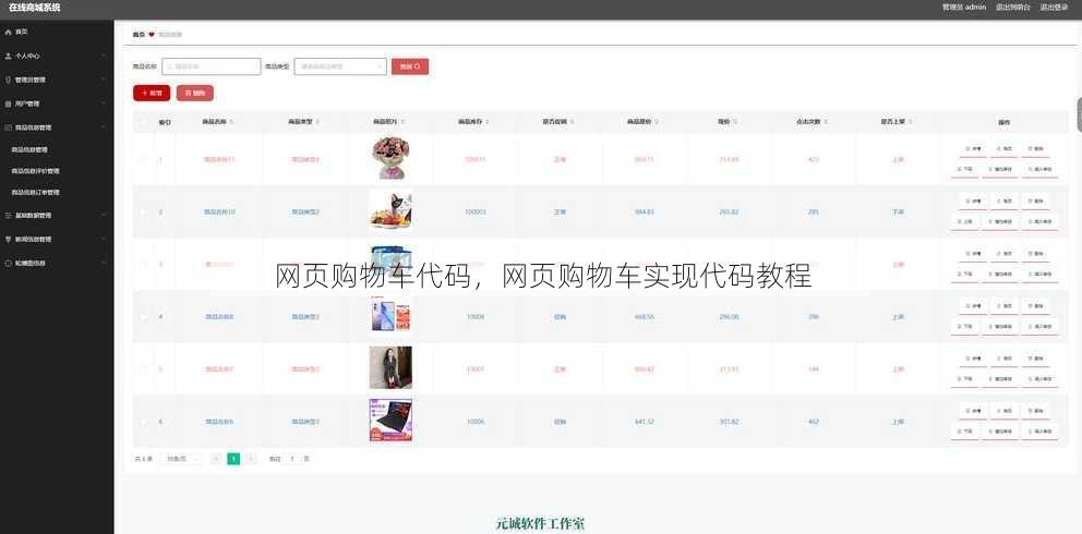 网页购物车代码