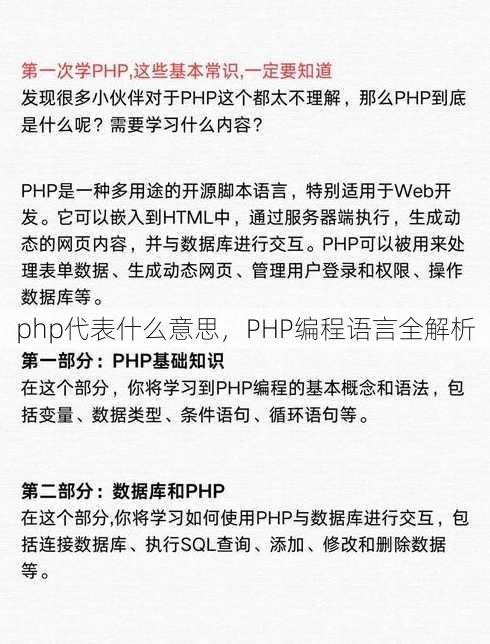 php代表什么意思
