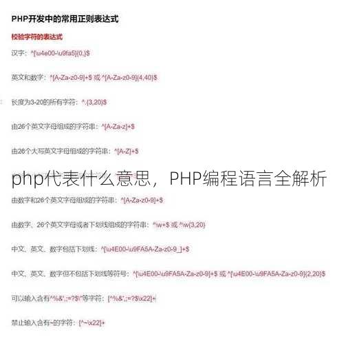 php代表什么意思