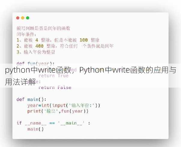 python中write函数