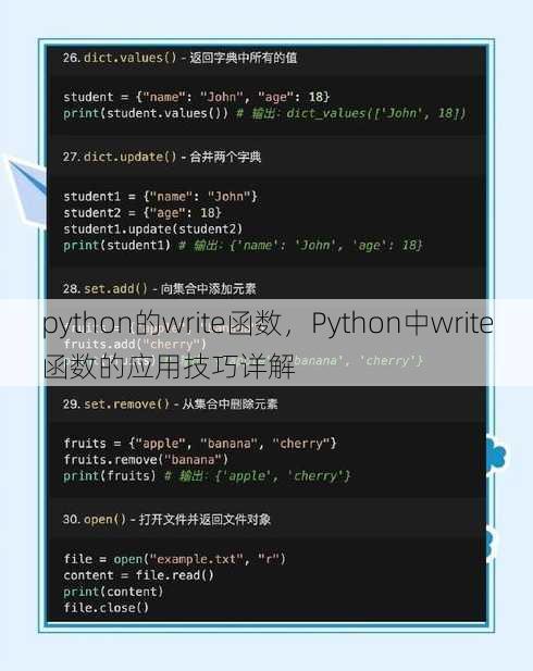 python的write函数