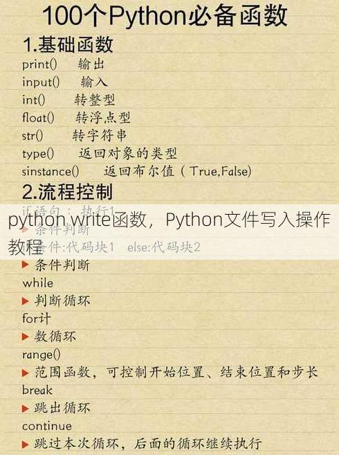 python write函数