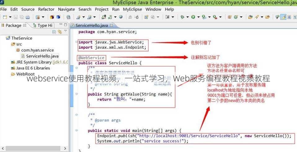 webservice使用教程视频