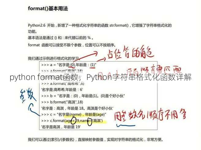 python format函数