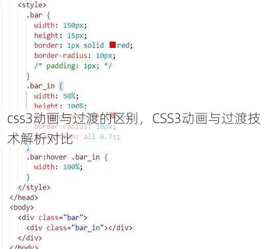 css3动画与过渡的区别