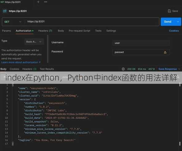 index在python