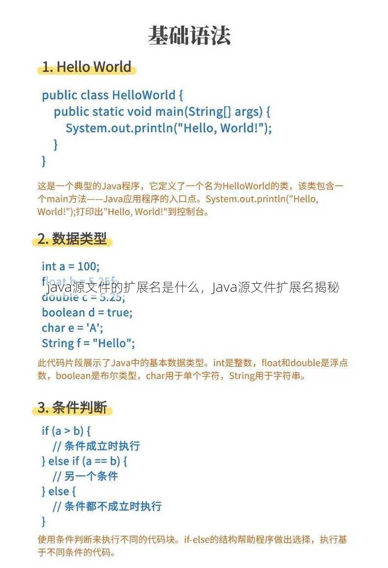java源文件的扩展名是什么