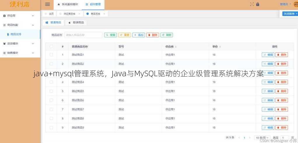java+mysql管理系统