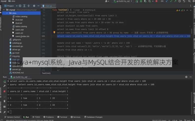 java+mysql系统