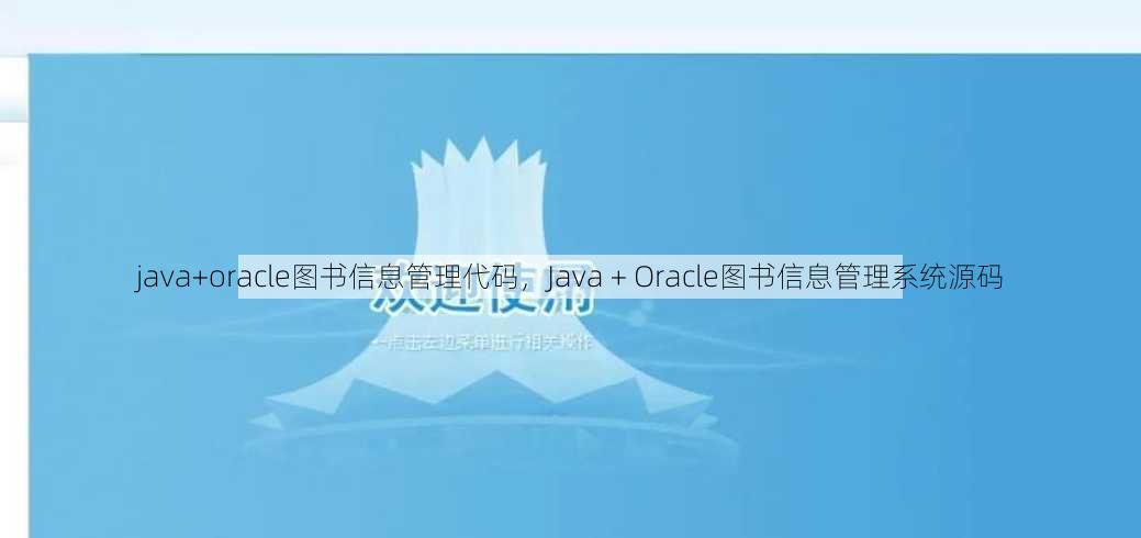 java+oracle图书信息管理代码